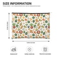 thumbnail image 4 of Rocae Lemon Fruits Vegetables for Cosmetic Bags for Women Paper Reusable Cosmetic Bag Travel Toiletry Organizer Capacity Multipurpose Zipper Pouch, 4 of 8