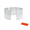 thumbnail image 2 of Almencla Pare-Brise de Poêle Pliable Compact pour Randonnée Cuisine Extérieur Argent, 2 of 8