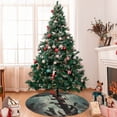 thumbnail image 7 of Lsque Zombie Flower Apocalypse Print Christmas Tree Skirt, Tree Skirt with Ties or Velcro, Perfect for Holiday Decorations, Halloween, and New Year-36", 7 of 7