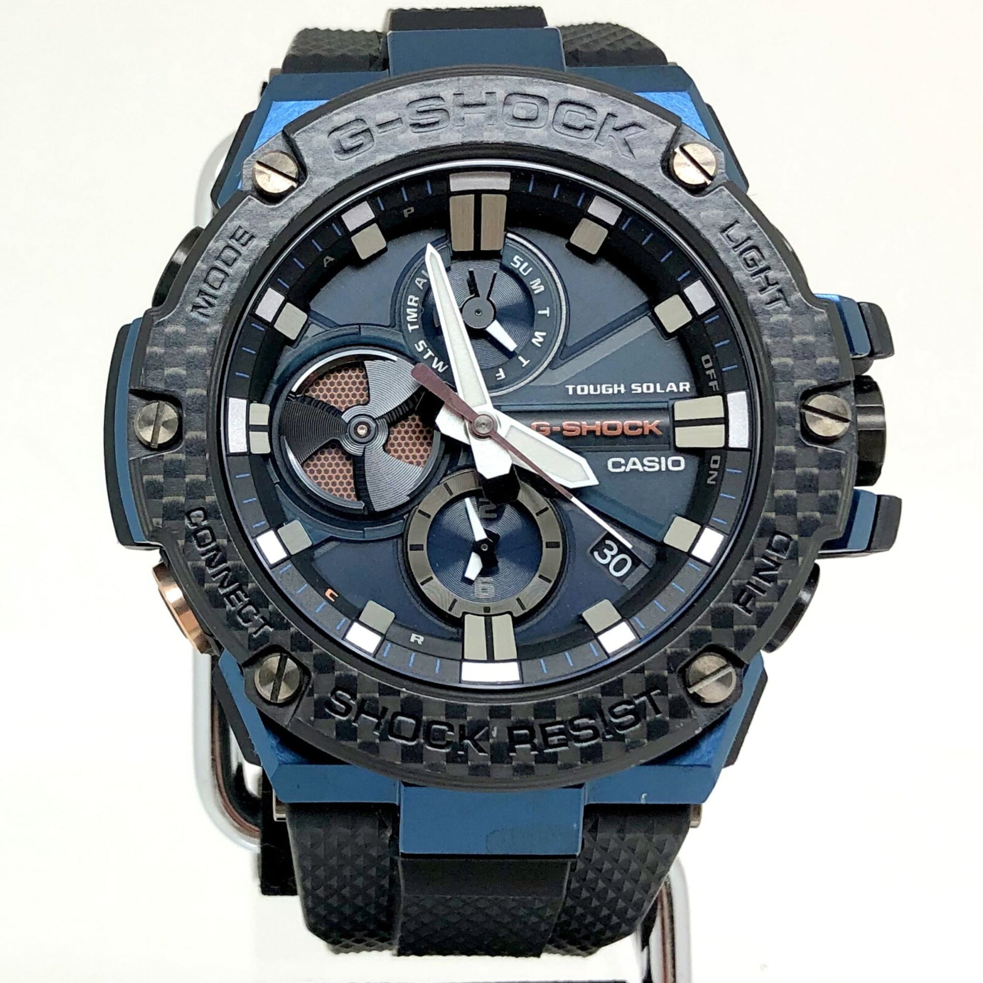 Authenticated Used G-SHOCK CASIO Casio watch GST-B100XB-2A G-STEEL