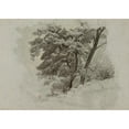thumbnail image 2 of Jean-Achille Benouville 24x18 Black Ornate Framed Double Matted Museum Art Print Titled: Arbres. (19th Century), 2 of 5