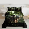 thumbnail image 2 of Castle Fairy Teens Jungle Animal Dino Twin Comforter Sets,Woodland Wildlife Bedding Set, 2 of 8