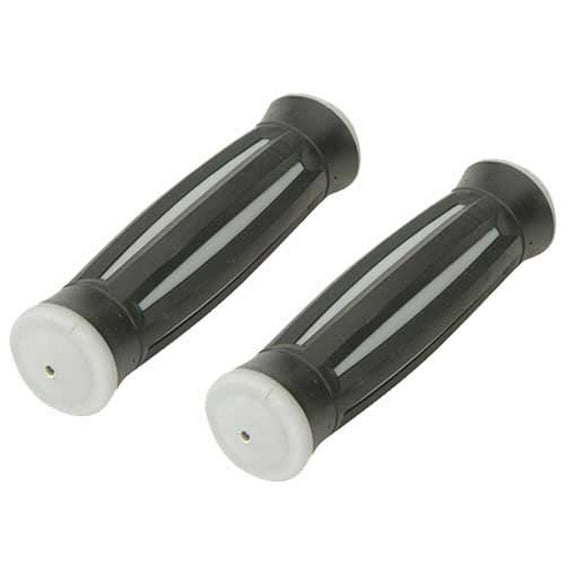 Grips 2 Ply Smooth 006 Black/Grey. Bike grips, bicycle grips, lowrider grips, beach cruiser grips, mountain bike grips