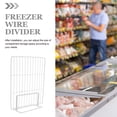 thumbnail image 2 of BESTYASH White Wire Metal Refrigerator Shelf Divider Organizer for Freezer, Closet, Kitchen Storage and Space Saving, 2 of 8
