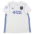 thumbnail image 2 of Adidas San Jose Quakes Jersey para mujer, blanco, mediano, 2 of 3