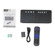Miumaeov Electronic Basketball Scoreboard Professional LED Digital Display Score Board with Remote