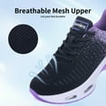 thumbnail image 6 of JOYFON Women Running Shoes Tennis Athletic Sneakers Cushioned Non Slip Lightweight Walking Shoes BlackPurple Size 11, 6 of 6