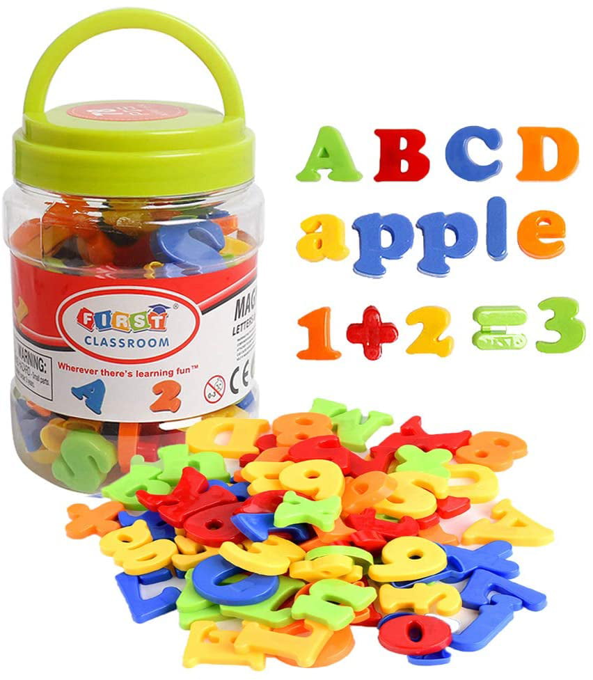 Spelling, Magnet Letters and Numbers for Educating Kids Preschool Learning 