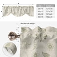 thumbnail image 6 of Green Spring Flowers Tie Up Valance Curtains for Windows, Kitchen Curtains Window Treatments, Vintage Leaves Country Rustic Short Window Shades Valances for Bedroom Bathroom Cafe 42"x12", 6 of 8