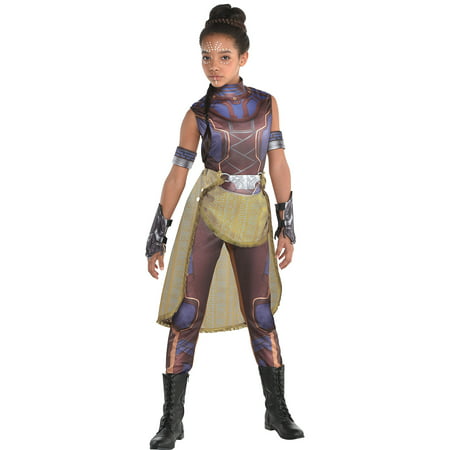 Costumes USA Black Panther Shuri Costume for Girls, Includes a Catsuit, Arm Bands, Gloves, and a Belt