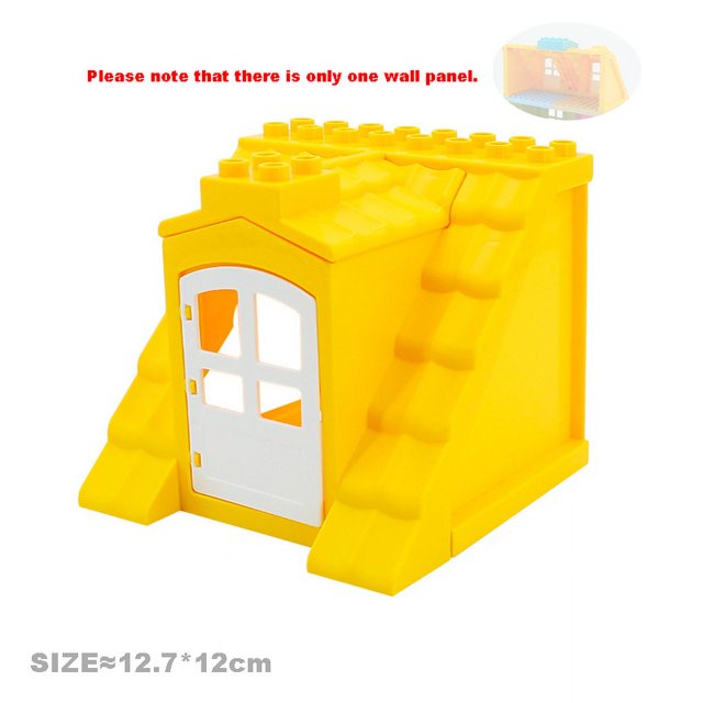 Big Size Building Blocks House Structure Parts Pillar Fence Bridge Column Assemble Bricks Educational Toys For Children Gift