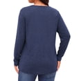 thumbnail image 5 of WellSize Plus Size Women Blouses Lace Long Sleeve Boho Tops Crew Neck Fall Shirts Trendy Tunic Blouses, 5 of 9