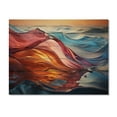 thumbnail image 3 of Designart "Chromatic Waterscapes Along the Coast I" Landscapes Print on Natural Pine Wood, 3 of 5