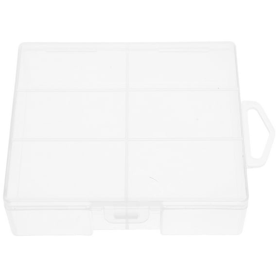 Niceauty Compact Battery Storage Box Transparent Plastic Container for Neat Organization