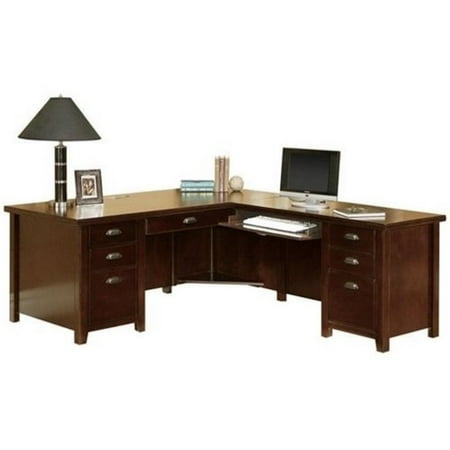 Kathy Ireland Home By Martin Tribeca Loft Cherry Rhf L Shaped