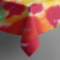 thumbnail image 3 of Colorful Tie Dye Flower Pattern Rectangle Tablecloth 60"x84",Waterproof Polyester Rectangle Table Cloth, Wipeable Spillproof Polyester Tablecloth for Dining, Camping, Indoor and Outdoor, 3 of 5