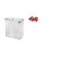 thumbnail image 1 of Papelera colgante portátil con tapa para cocina, pequeña, para colgar sobre la puerta del armario, ideal para baño y cocina. También sirve como papele, 1 of 8