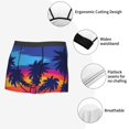 thumbnail image 5 of Kdxio Men's Boxer Briefs with Beach with Palm Trees Print - Comfortable and Breathable Underwear for Everyday Wear, 5 of 7