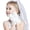 White_satin, variant on Girls White Gloves for First Communion, Princess & Tea Party, Fits Children Ages 3-12 Years