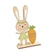 thumbnail image 1 of Decoración de mesa de Pascua de madera, de pie independiente, decoración de Pascua, conejo Zanahoria Zulema Letrero de mesa, 1 of 8