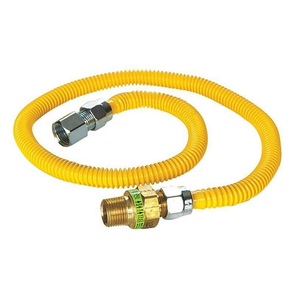 Eastman 1/2 in. MIP X 1/2 in. D FIP 36 in. Stainless Steel Gas Connector