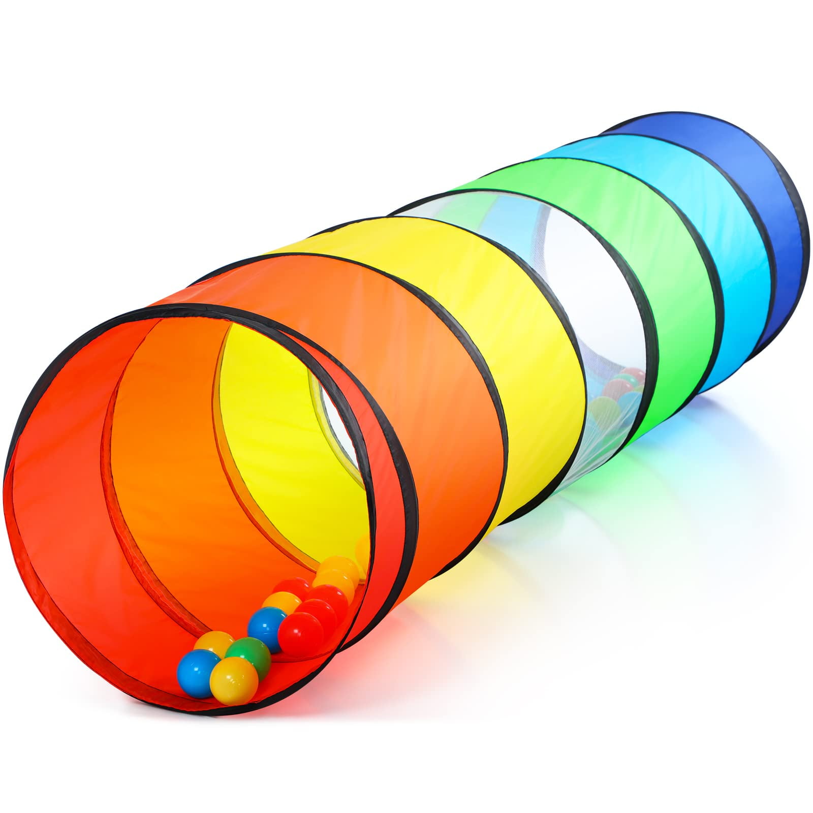Túnel infantil Play Tunnel PigPen Rainbow para niños pequeños | Walmart ...