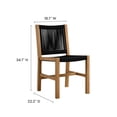thumbnail image 3 of Vienna 7-Piece Dining Set with Armless Chairs in Natural Black, 3 of 10