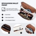 thumbnail image 3 of Monedero tipo bandolera Roulens, ligero, de piel semisuave, 3 of 7