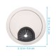 thumbnail image 3 of tapas para orificios de cables de mesa, decoración superior, organizador de cables de aleación de zinc para escritorio de oficina, caja de cableado redonda, 3 of 6