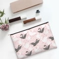 thumbnail image 6 of Kdxio Swan And Flowers2 Makeup Bag Toiletry Bag Canvas Makeup Bags Zipper Cosmetic Pouch Travel Cosmetic Pouch for Women Gifts, 6 of 7