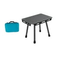 thumbnail image 3 of koolsoo Foldable Camping Table Beach Table Compact Retractable with Carry Bag Portable Stool Small Chair for Garden Picnic, 3 of 8
