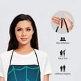 thumbnail image 6 of Fuzoiu Spider And Cobweb Print Waterproof Apron, Kitchen Apron for Women Men Chef, Apron for Christmas Dinner Party Cooking Baking Crafting House Cleaning Kitchen, 6 of 7