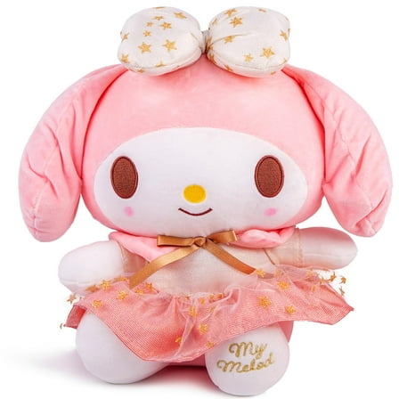 13inch Bunny Plush Toy Long Ear Bunny Plushie Doll with Bowknot - A Cherished Companion for Girl Gift