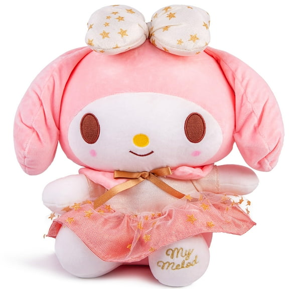 13inch Bunny Plush Toy Long Ear Bunny Plushie Doll with Bowknot - A Cherished Companion for Girl Gift
