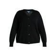 thumbnail image 6 of Terra & Sky Women's Plus Size Boyfriend Cardigan with Long Sleeves, Midweight, Size 0X-5X, 6 of 6