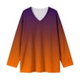 thumbnail image 6 of GERsome Womens Long Sleeve Shirts Plus Size V Neck Casual Blouses for Fall Casual Size 4XL, 6 of 7