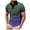 Green, variant on FUZHIQ Men's Polo Shirts Short Sleeve Gradient Vertical Striped Print Casual Golf Polo Breathable Soft Fabric Business Work Daily Wear Fashion Collared Shirt,L