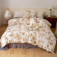 thumbnail image 1 of Funda Nórdica de Punto de Algodón Twin Juegos de Ropa de Cama Boho - Shabby Chic Boho Leaves Duvet, 1 of 7