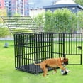 thumbnail image 5 of BingoPaw Metal Extra Large Dog Crate Kennel Cage Playpen with Wheels Removable Tray Tall, 5 of 9
