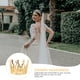 thumbnail image 5 of Corona de novia elegante con pedrería, tocado hueco para mujer para fiesta de bodas (estilo adulto dorado), 5 of 5