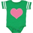 thumbnail image 3 of Inktastic Pink Heart (Stitch Border) Girls Baby Bodysuit, 3 of 5