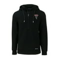 thumbnail image 2 of Men's Cutter & Buck Black Atlanta Falcons Roam Eco Recycled Half-Zip Hoodie, 2 of 3