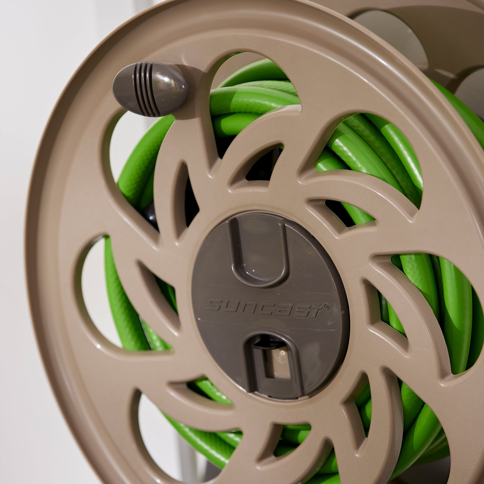 Suncast 125-Foot Wall-Mounted Side Tracker 5/8'' Garden Hose Reel, (2 Pack)