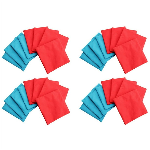 Juego de 32 Mini Bolsas de Frijoles, Bolsas de Frijoles para Cornhole, Bolsas para Juegos Divertidos, Deportes Al Aire Libre, Juegos Familiares, Sin Relleno