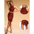 thumbnail image 2 of DARING DIVA Stylish Ruffled Mini Skirt Ensemble Dress XS Red, 2 of 6