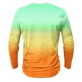 thumbnail image 4 of Big & Tall T Shirts for Men Plus Size S-5X Long Sleeve Button Crewneck T-Shirts Mens Casual Gradient Printed Pullover Going Out Tees Tops, 4 of 4