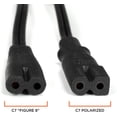 thumbnail image 5 of THE CIMPLE CO - Two Pack of Power Cords - Includes Polarized and Figure 8 - 2 Prong 6ft, 5 of 9