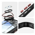 thumbnail image 2 of for iPhone 16 Plus Case Clear Slim, [Built in Lens Protector] [Non Yellowing] TPU Bumper Transparent Back Hard Shell Shockproof Thin for Men Women for iPhone 16 Plus, Blackred, 2 of 5