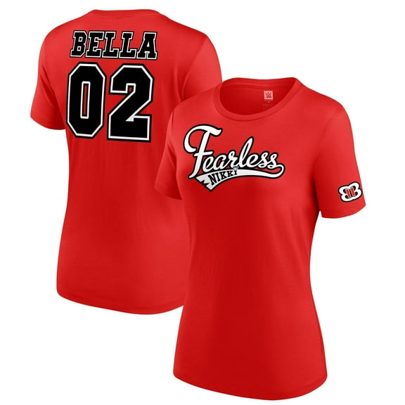 Women's Red Nikki Bella Fearless T-Shirt