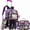 Black Sunflower, variant on Kids Rolling Backpacks for Girls with Wheels Wheeled Backpack for School with Lunch Box Pencil Case Cute Bookbag Age 8-10